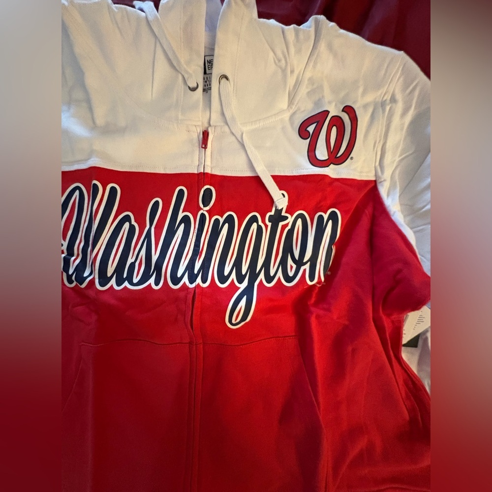 new-Washington Logo Official MBL 
 2X long sleeve Jacket 
Hooded , full zipper - Picture 9 of 10